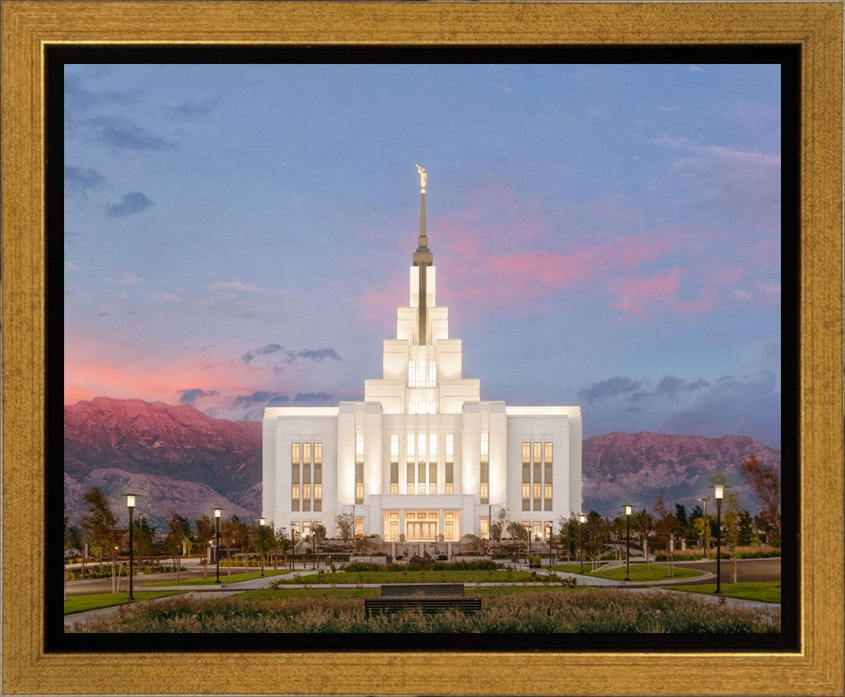 Saratoga Springs Timpanogos Glow Gallery Wrap