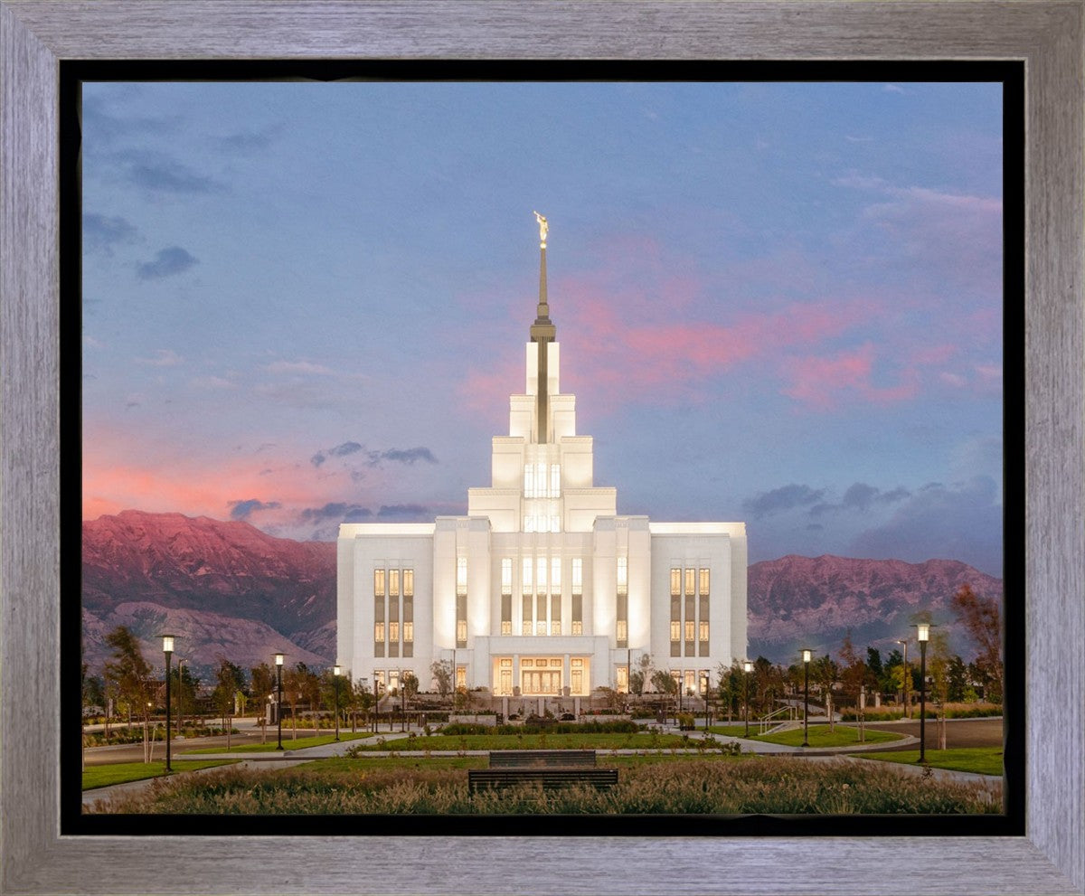 Saratoga Springs Timpanogos Glow Gallery Wrap