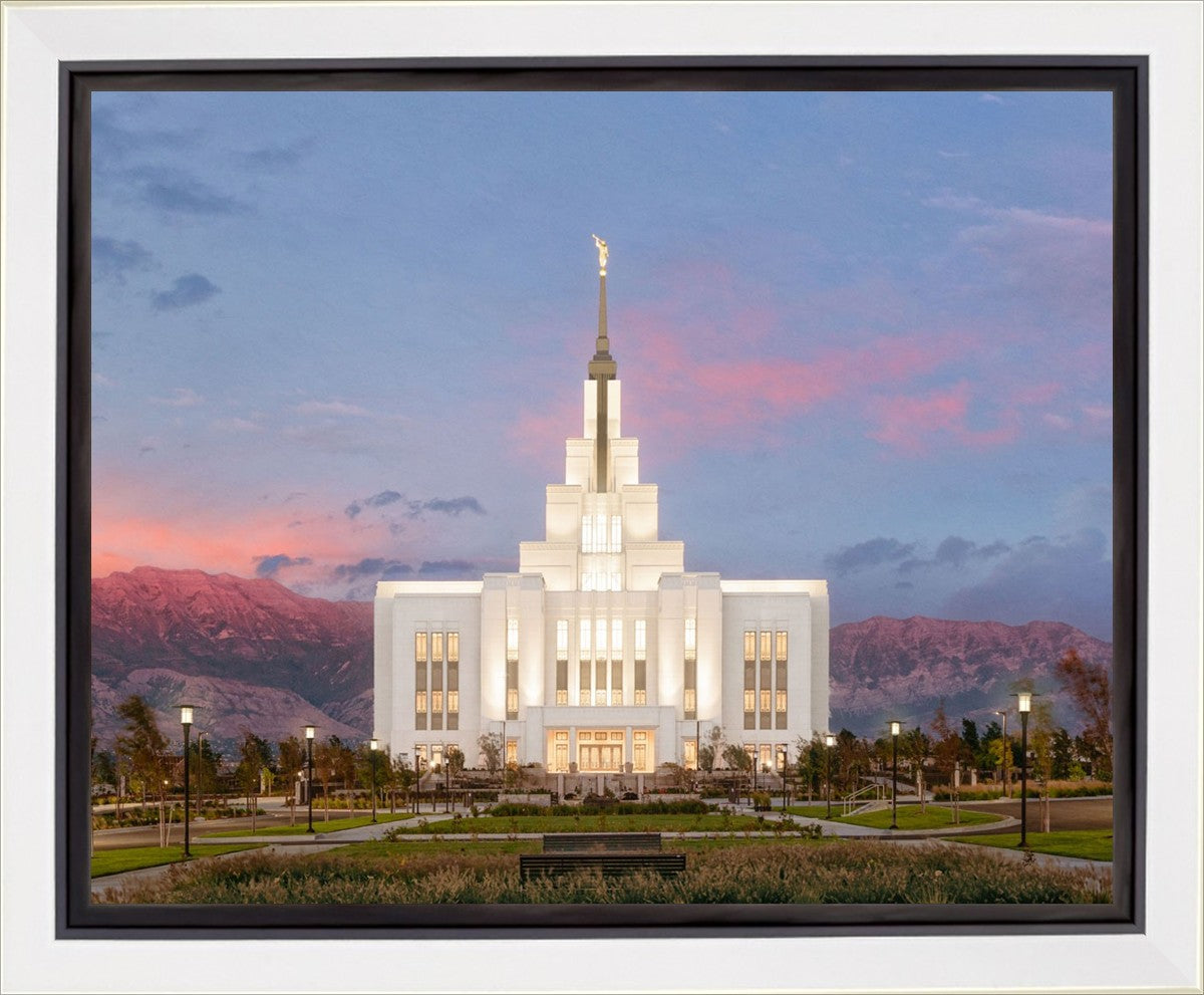 Saratoga Springs Timpanogos Glow Gallery Wrap