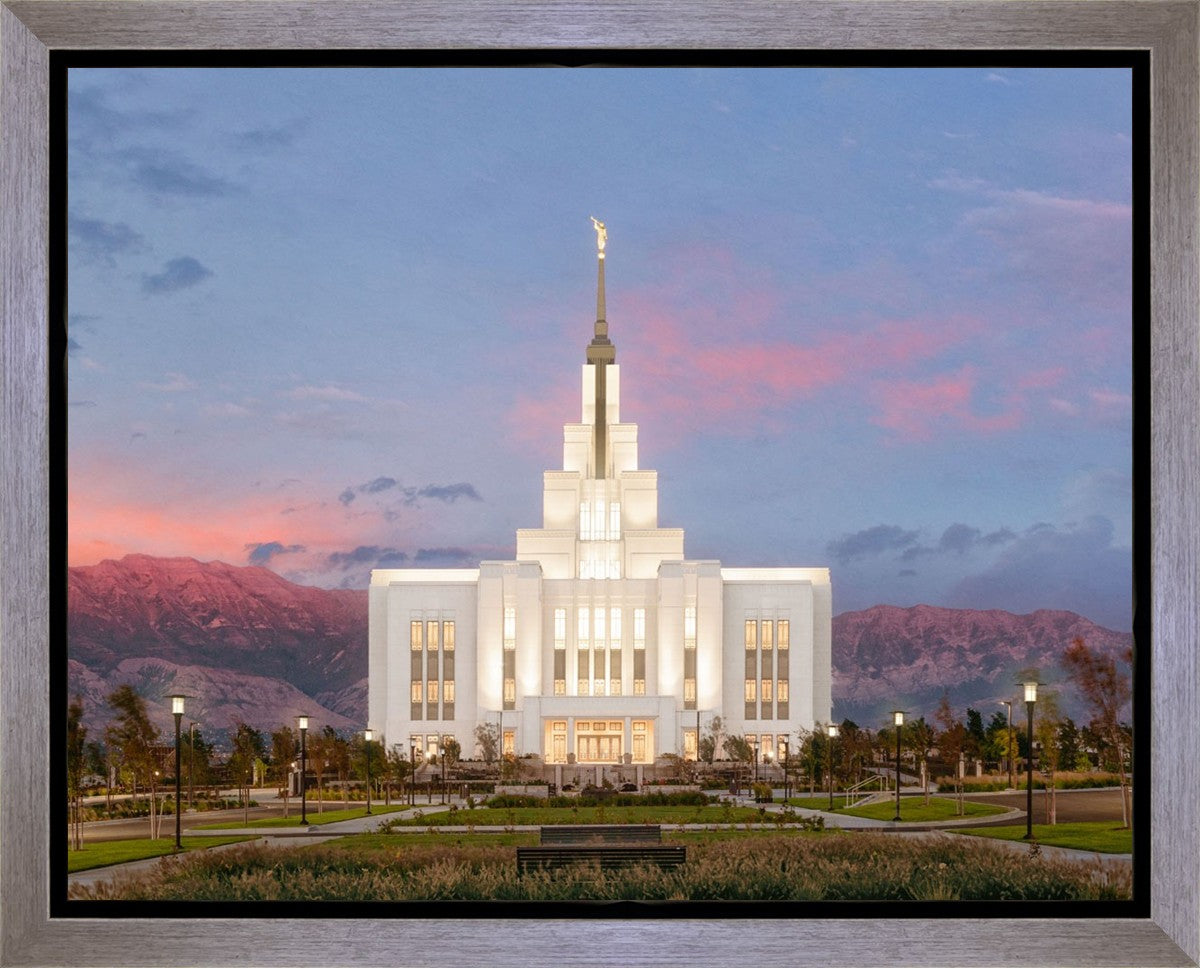 Saratoga Springs Timpanogos Glow Gallery Wrap
