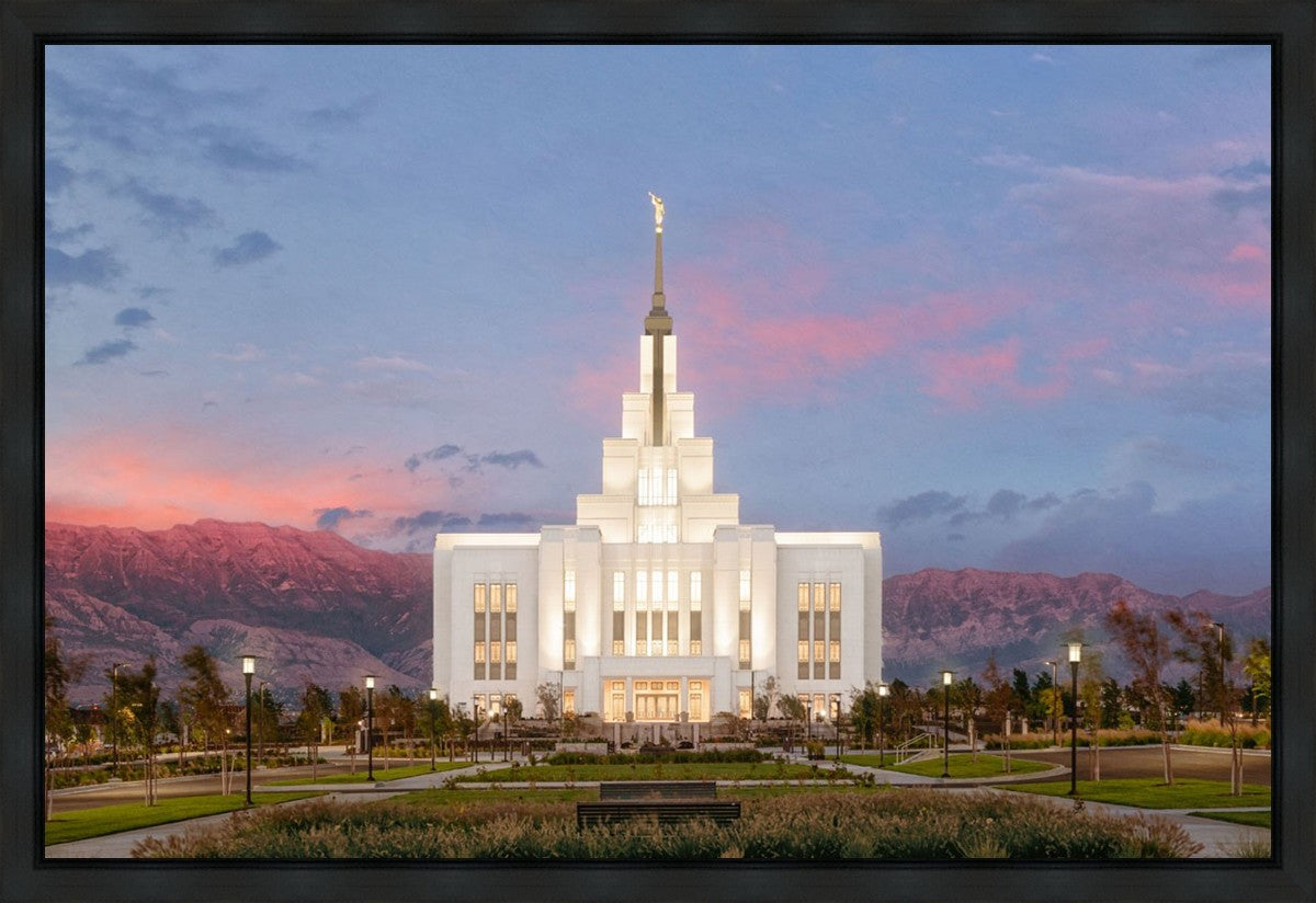 Saratoga Springs Timpanogos Glow Gallery Wrap
