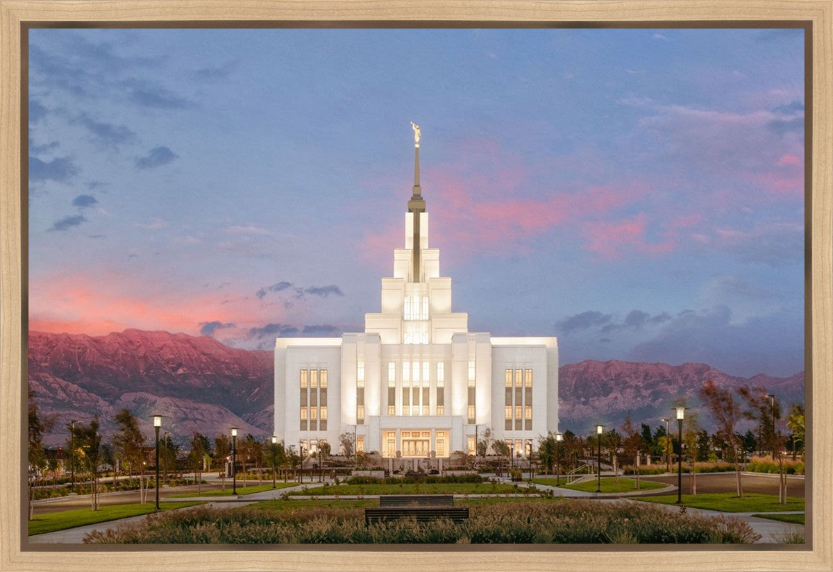 Saratoga Springs Timpanogos Glow Gallery Wrap