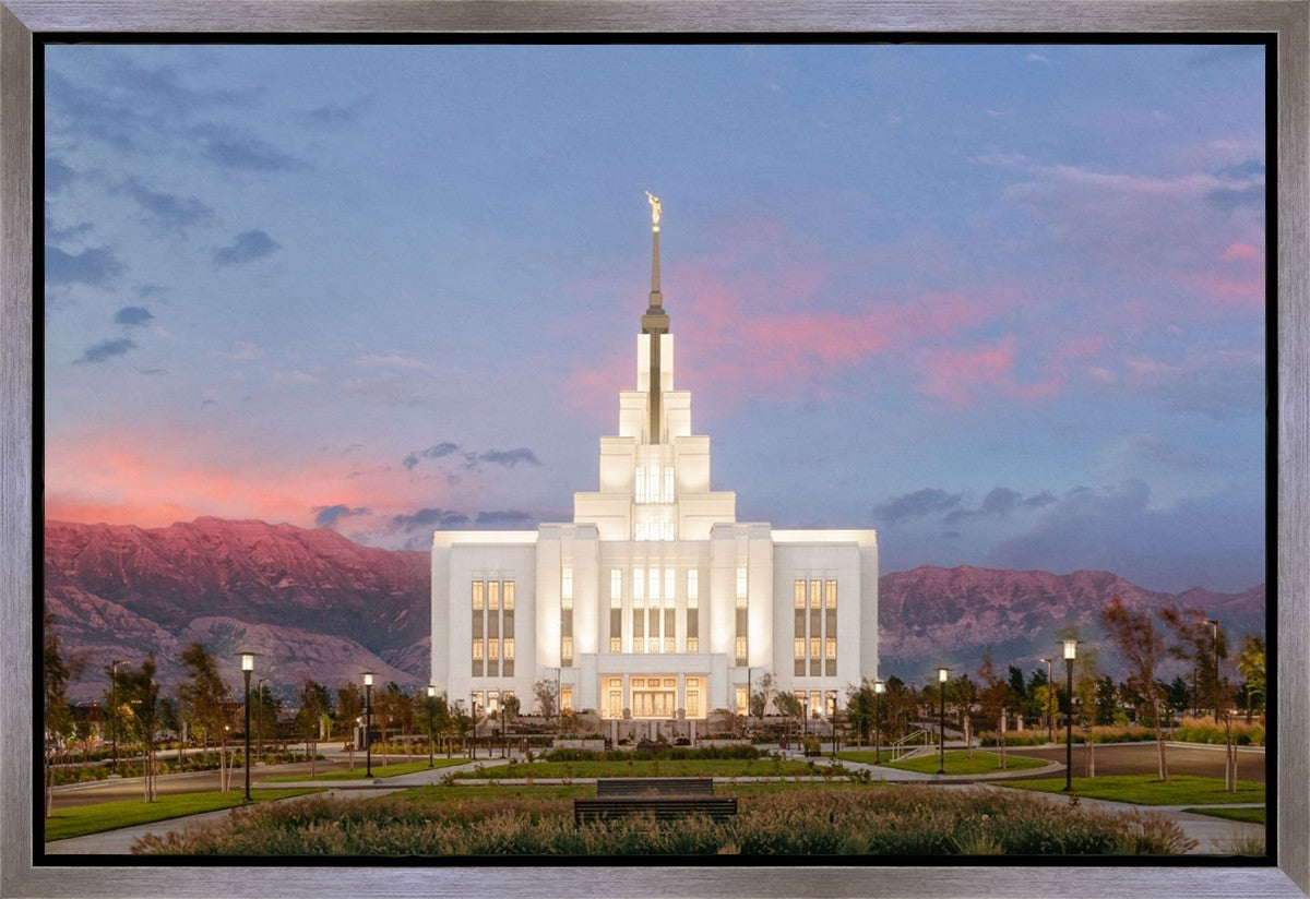 Saratoga Springs Timpanogos Glow Gallery Wrap