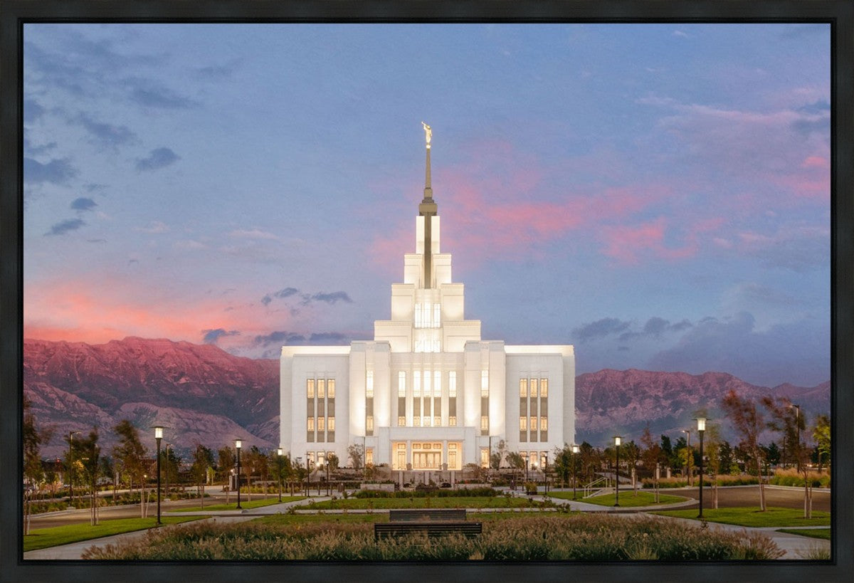 Saratoga Springs Timpanogos Glow Gallery Wrap