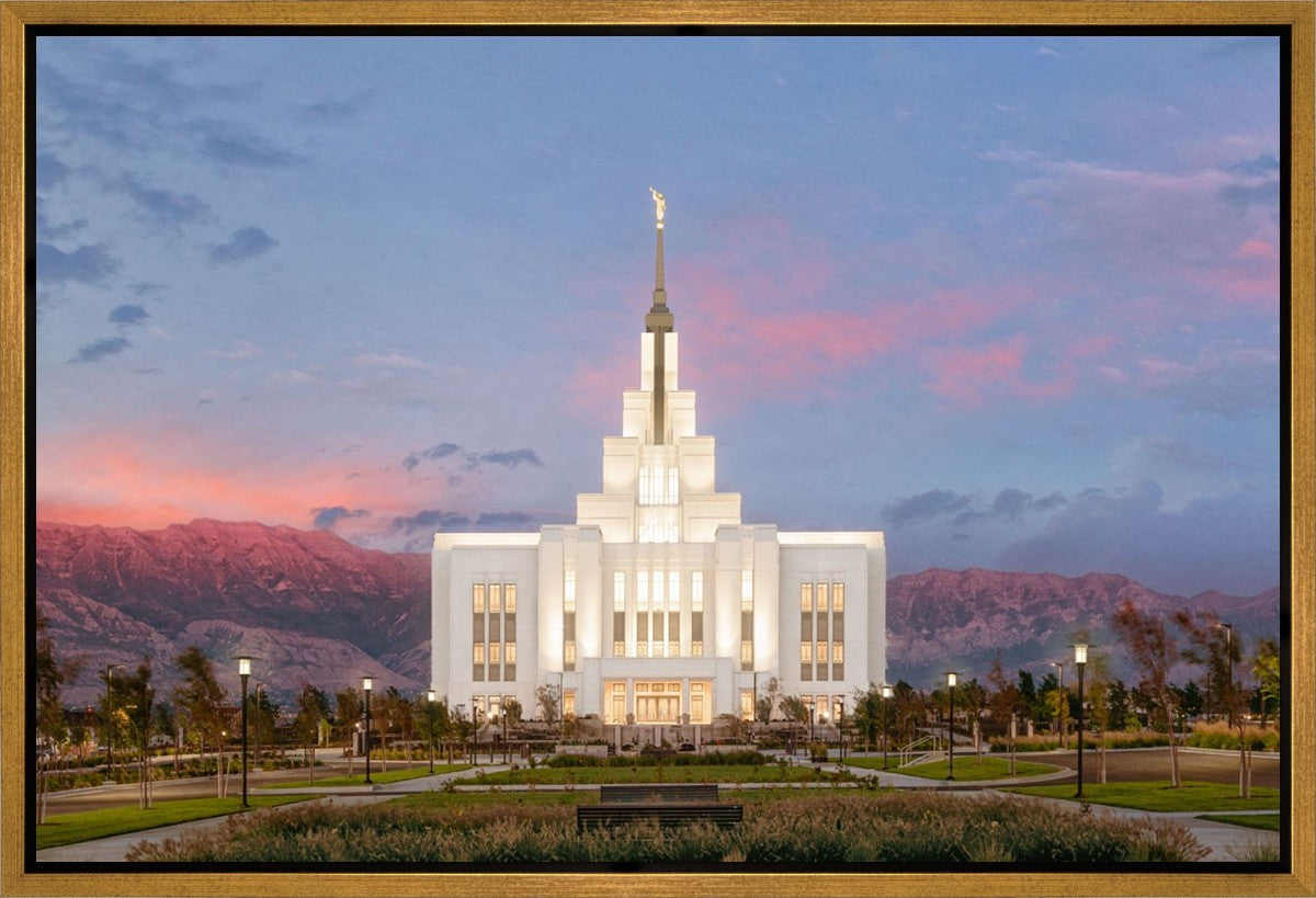 Saratoga Springs Timpanogos Glow Gallery Wrap