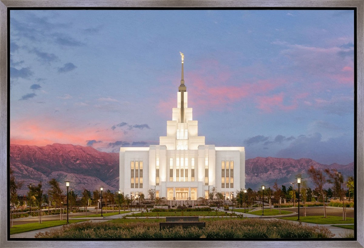 Saratoga Springs Timpanogos Glow Gallery Wrap