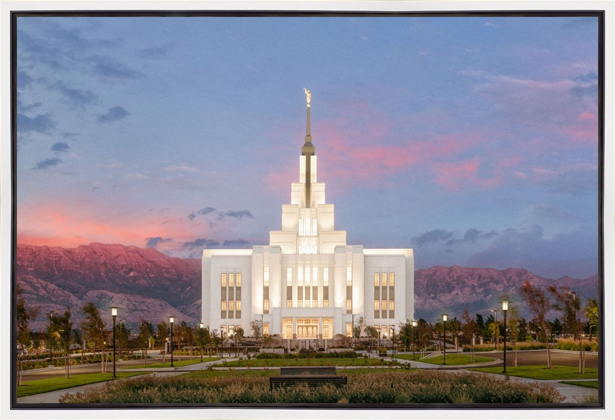 Saratoga Springs Timpanogos Glow Gallery Wrap