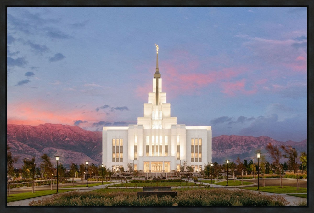 Saratoga Springs Timpanogos Glow Gallery Wrap
