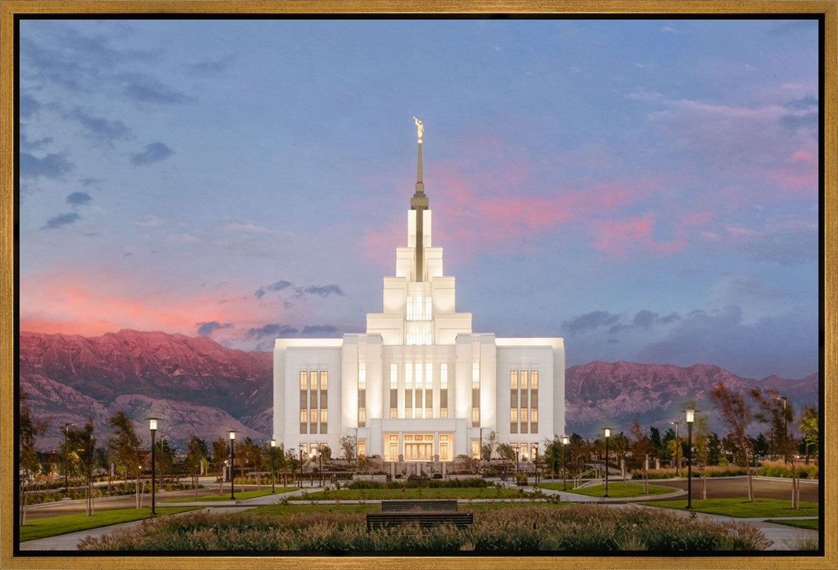 Saratoga Springs Timpanogos Glow Gallery Wrap