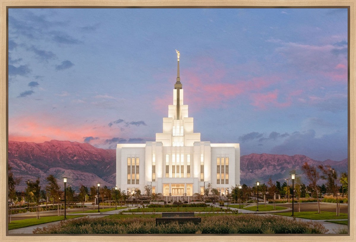 Saratoga Springs Timpanogos Glow Gallery Wrap