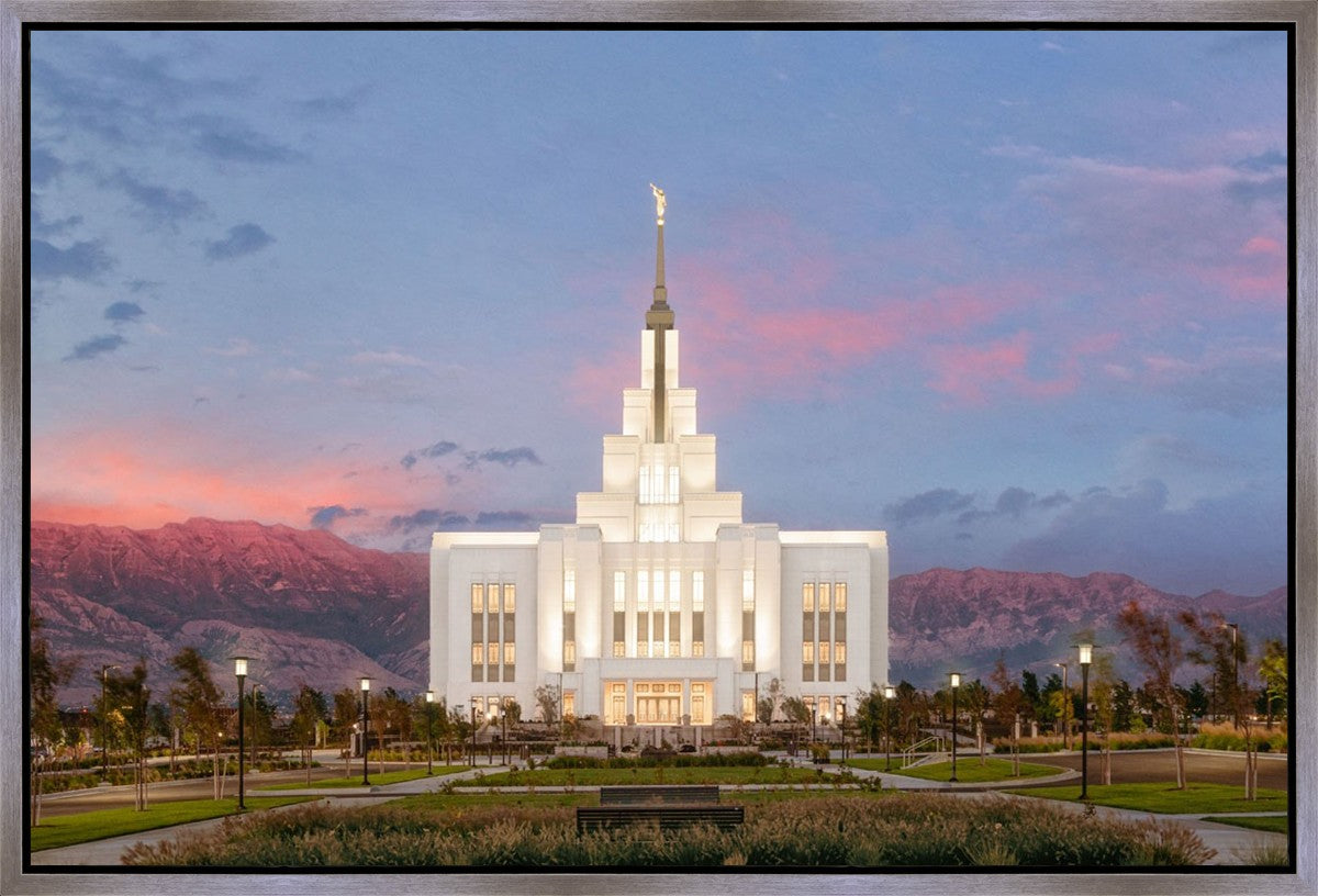 Saratoga Springs Timpanogos Glow Gallery Wrap