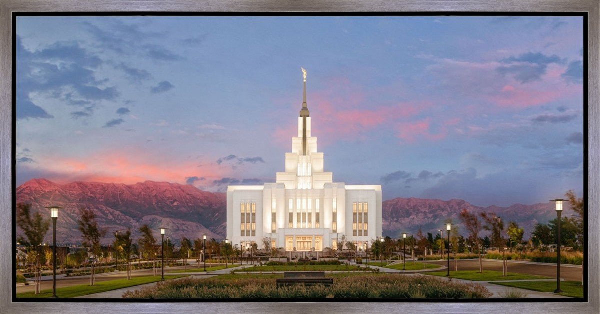 Saratoga Springs Timpanogos Glow Gallery Wrap