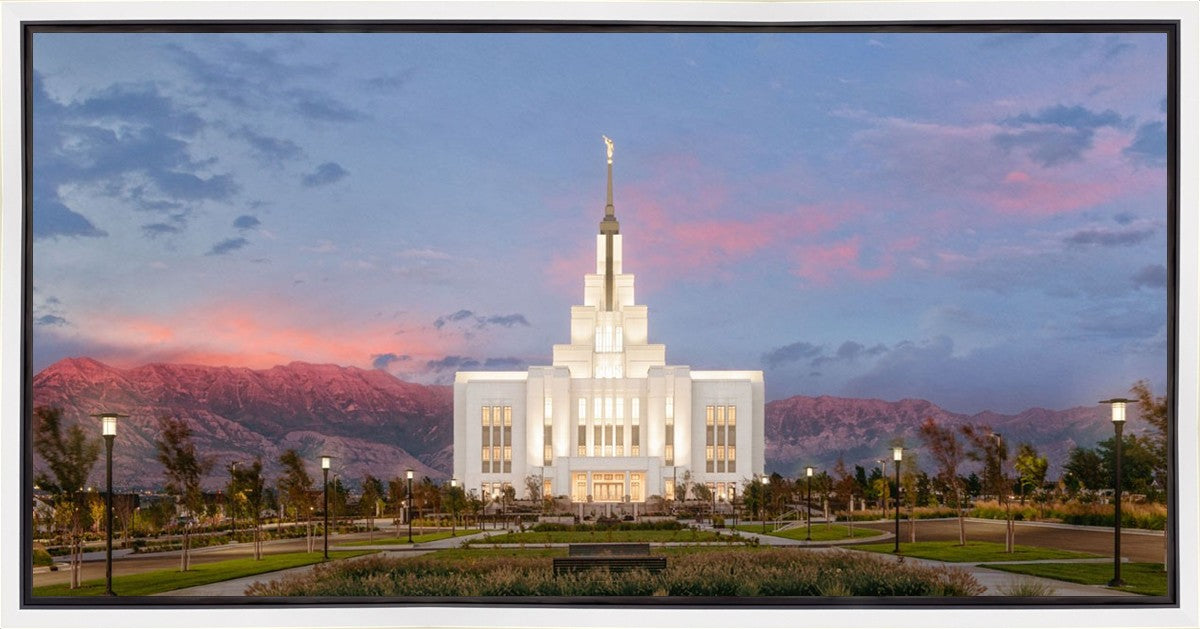 Saratoga Springs Timpanogos Glow Gallery Wrap