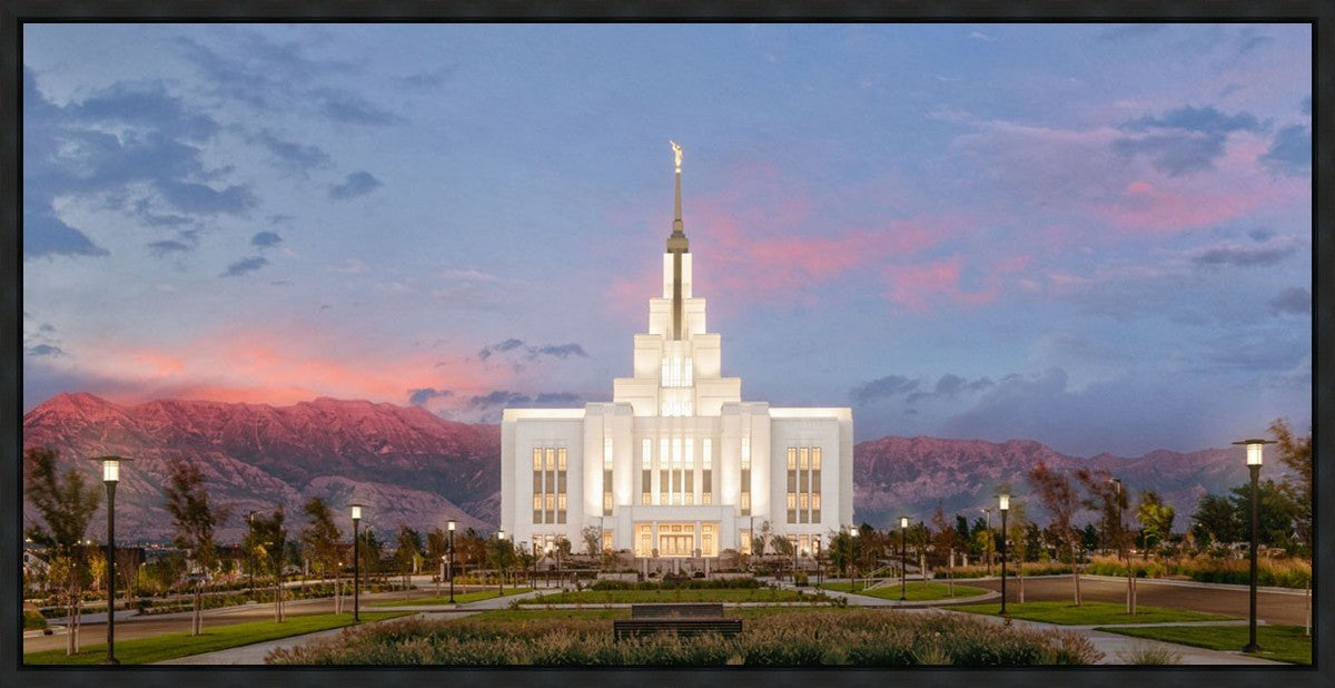 Saratoga Springs Timpanogos Glow Gallery Wrap
