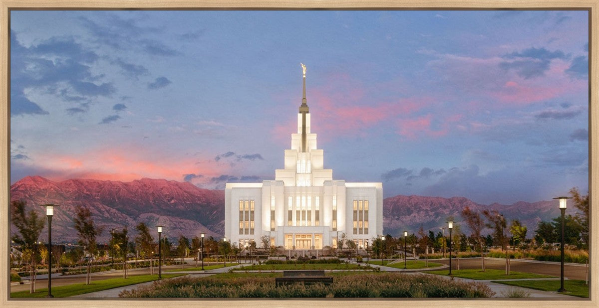 Saratoga Springs Timpanogos Glow Gallery Wrap