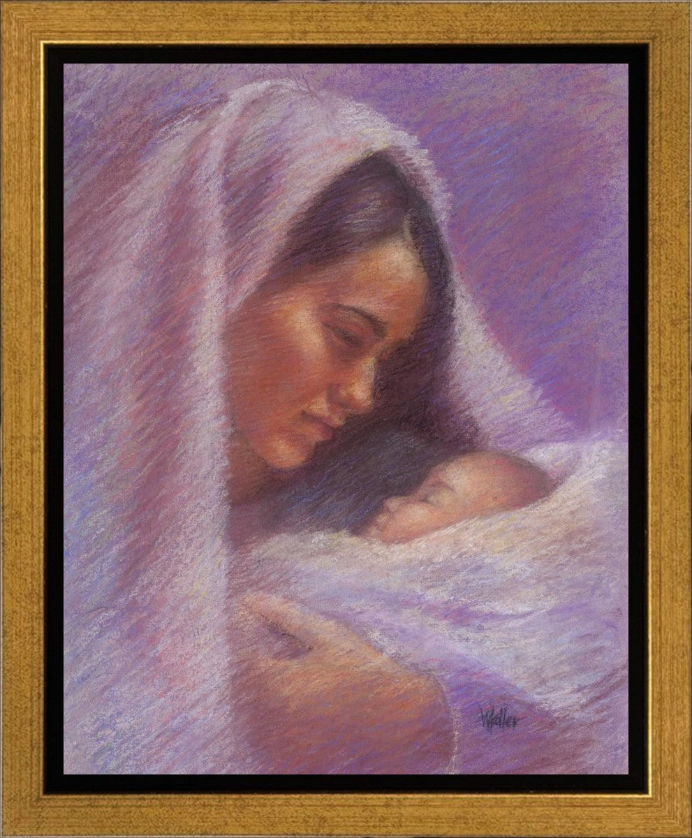 Mary & Jesus Pastel Gallery Wrap