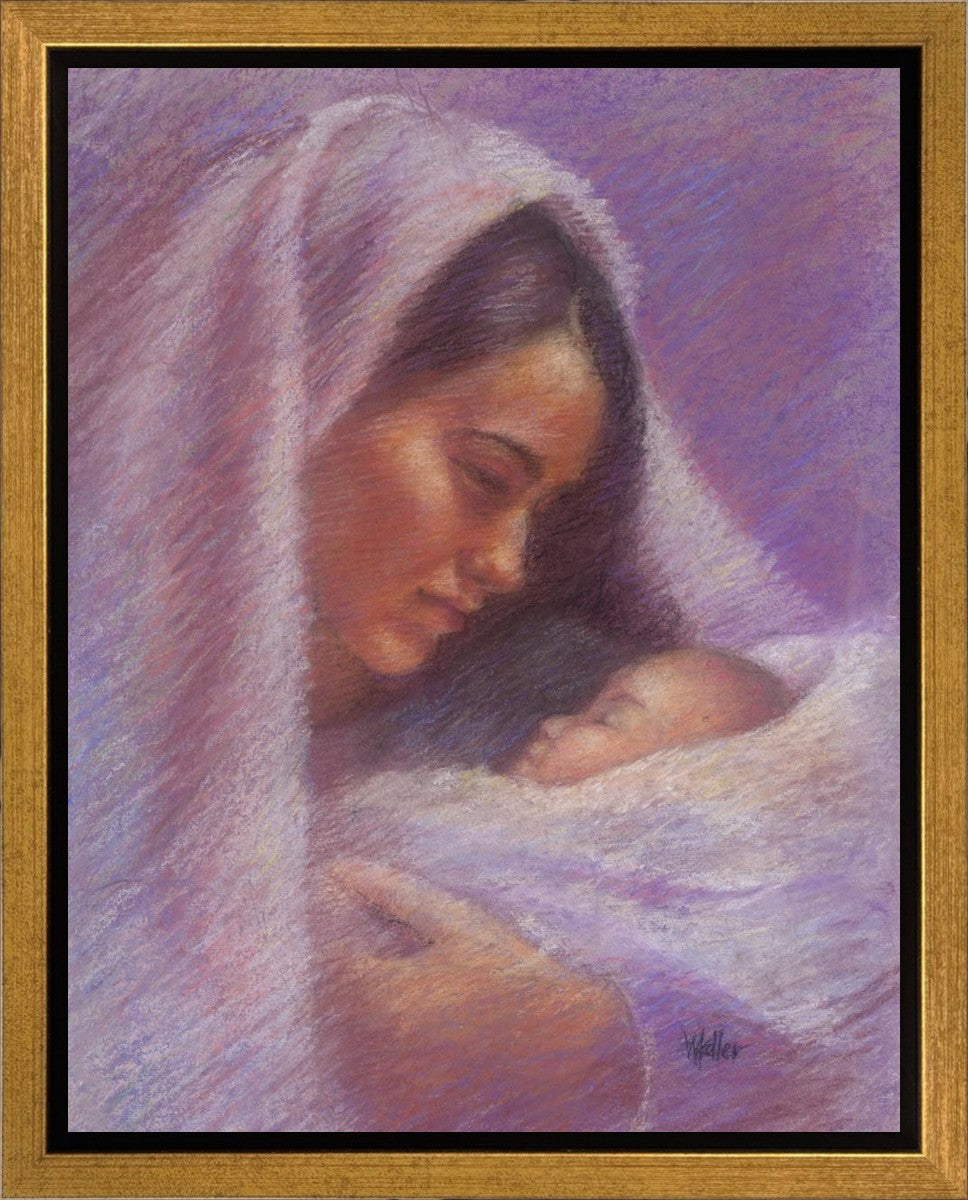 Mary & Jesus Pastel Gallery Wrap