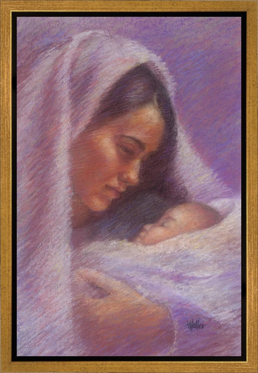 Mary & Jesus Pastel Gallery Wrap