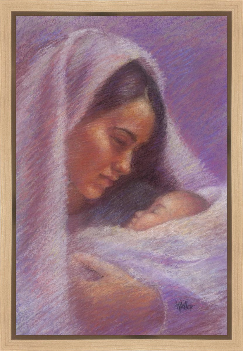 Mary & Jesus Pastel Gallery Wrap