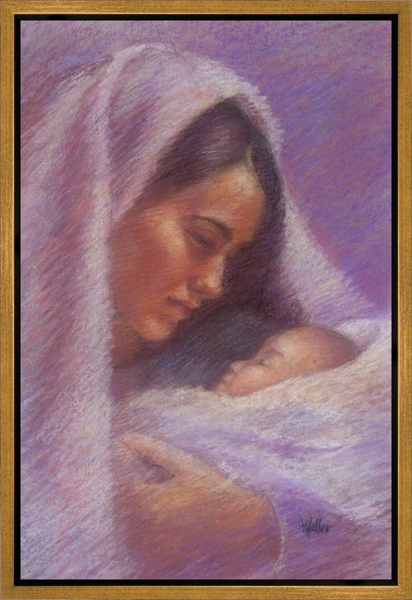Mary & Jesus Pastel Gallery Wrap