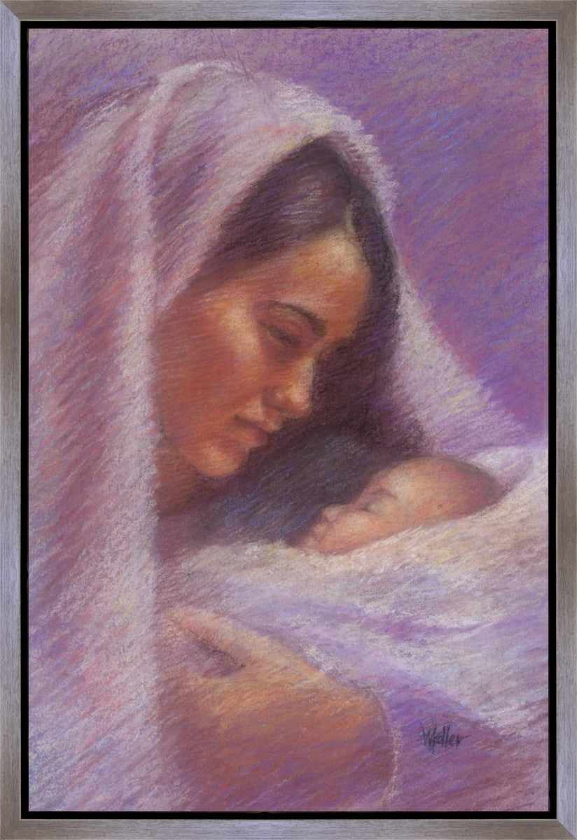 Mary & Jesus Pastel Gallery Wrap