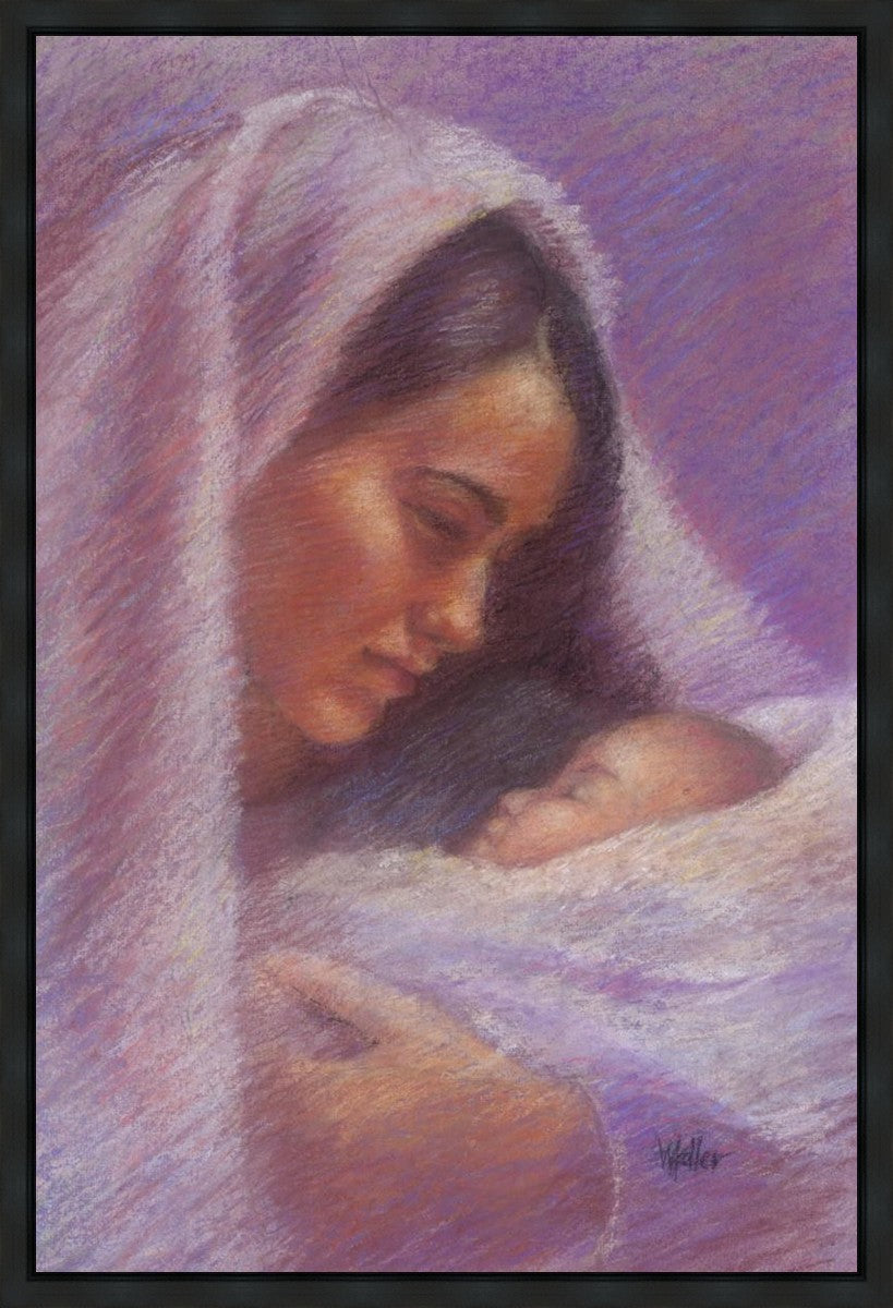 Mary & Jesus Pastel Gallery Wrap