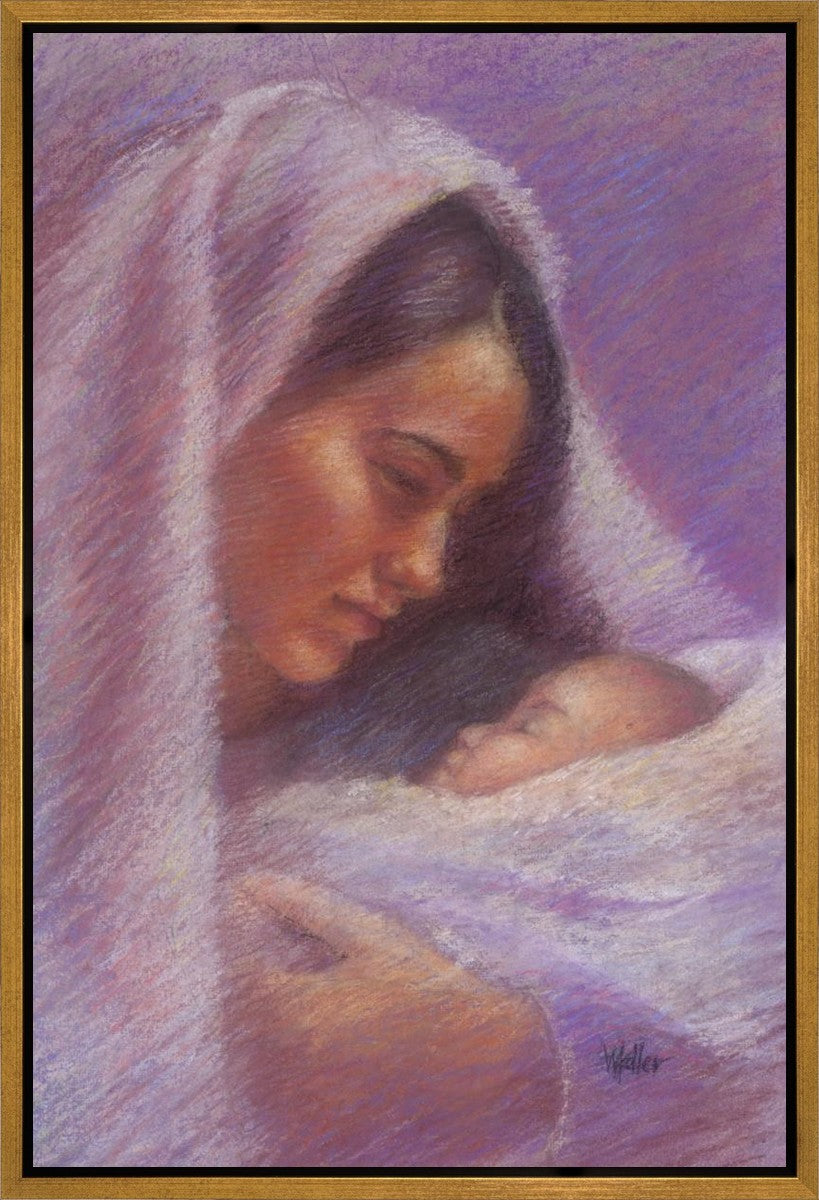Mary & Jesus Pastel Gallery Wrap