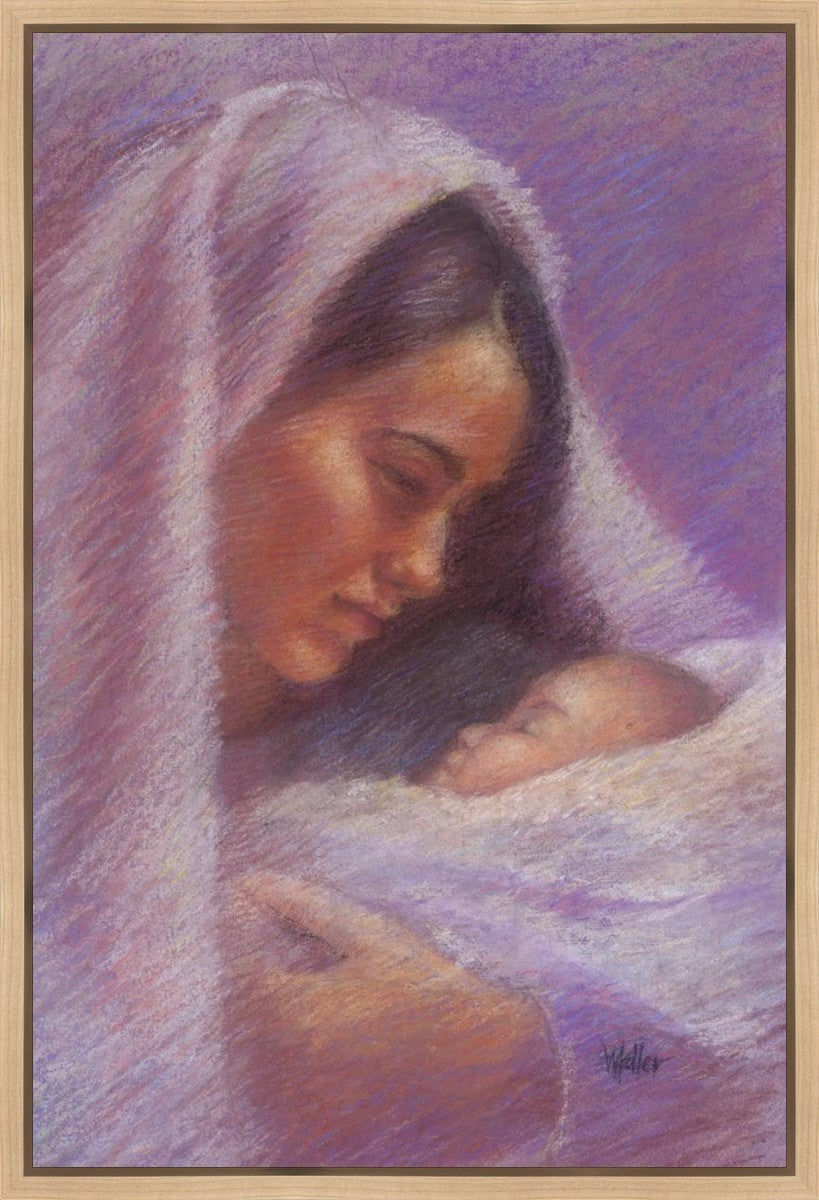 Mary & Jesus Pastel Gallery Wrap
