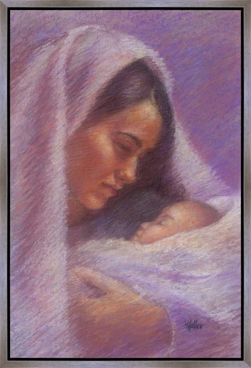 Mary & Jesus Pastel Gallery Wrap