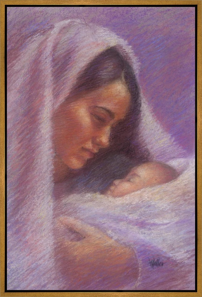Mary & Jesus Pastel Gallery Wrap