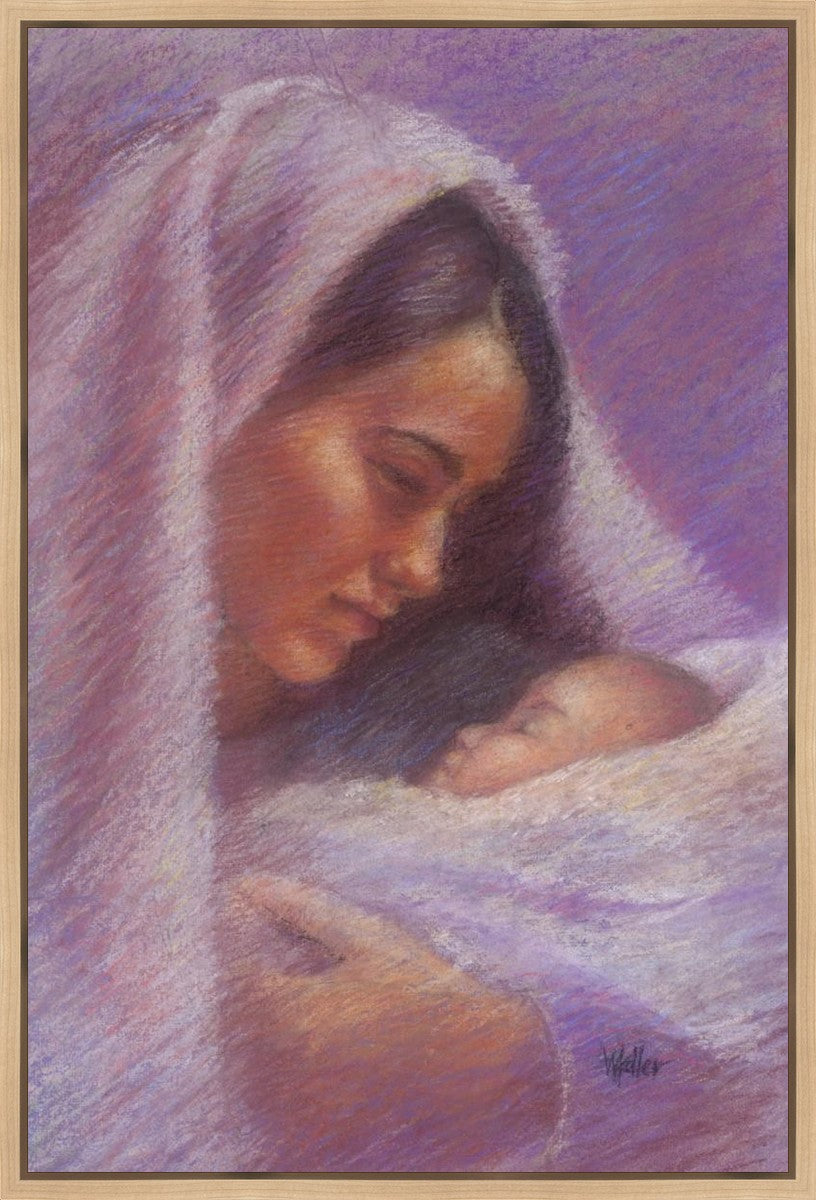 Mary & Jesus Pastel Gallery Wrap