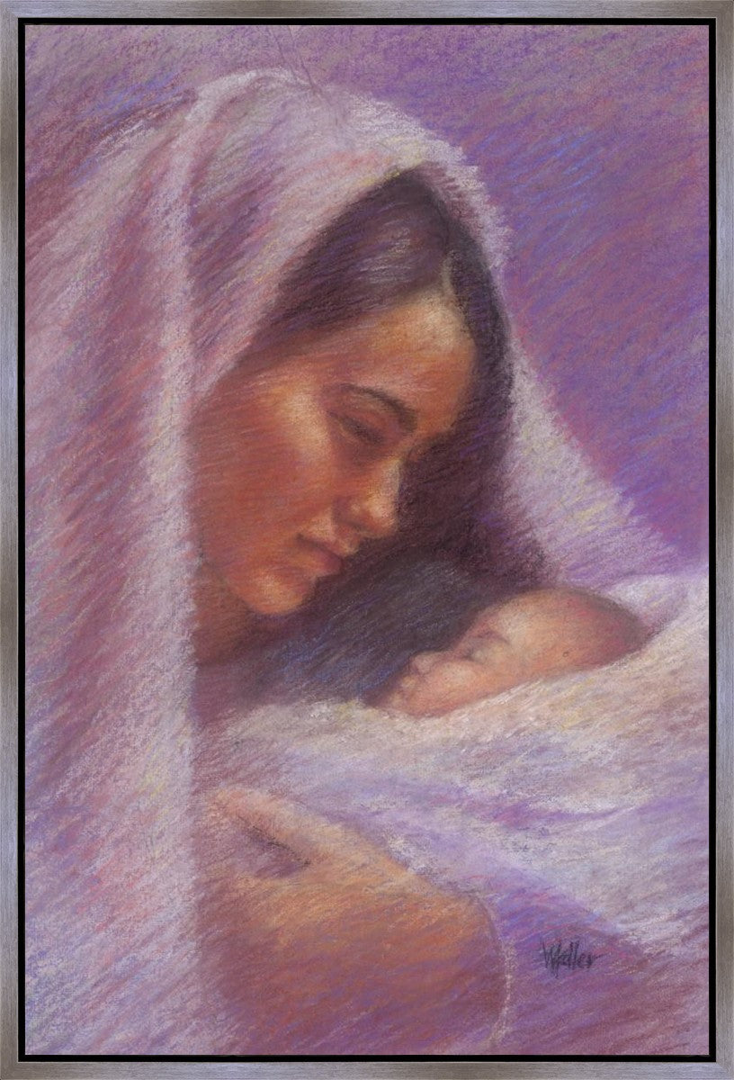 Mary & Jesus Pastel Gallery Wrap