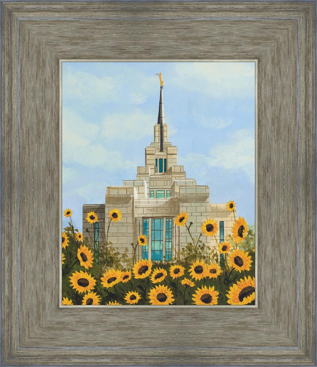 Kyiv Temple with Sunflowers