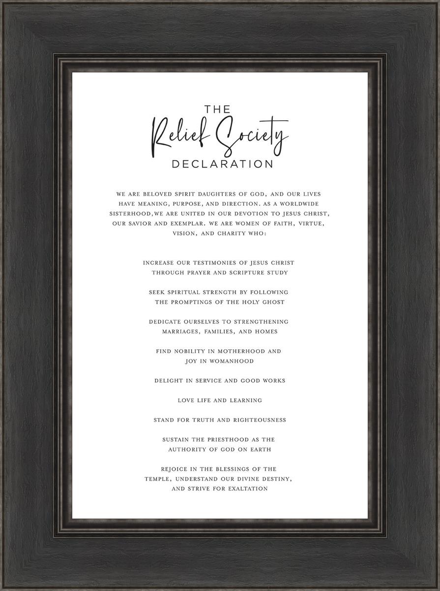 The Relief Society Declaration