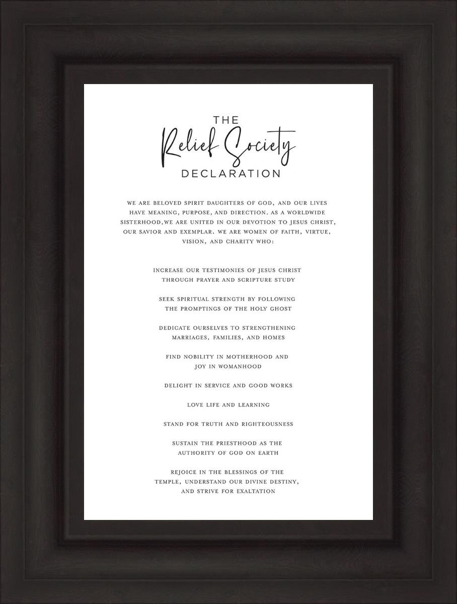 The Relief Society Declaration