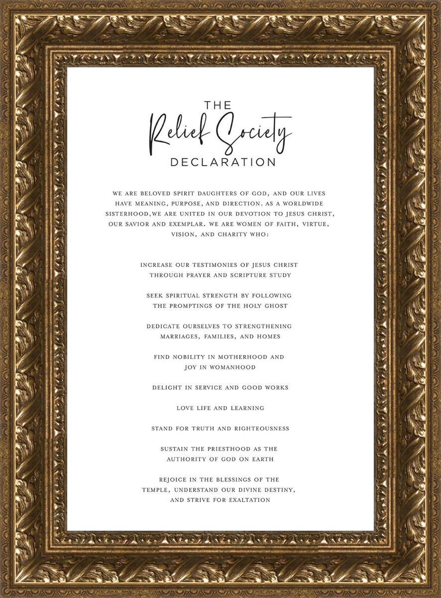 The Relief Society Declaration