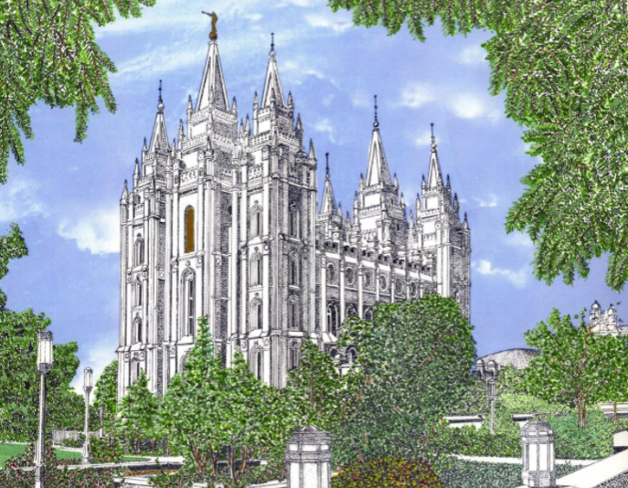 Brent J. Pettit Temple Paintings