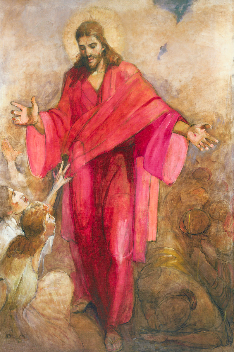 Christ in a Red Robe by Minerva Teichert