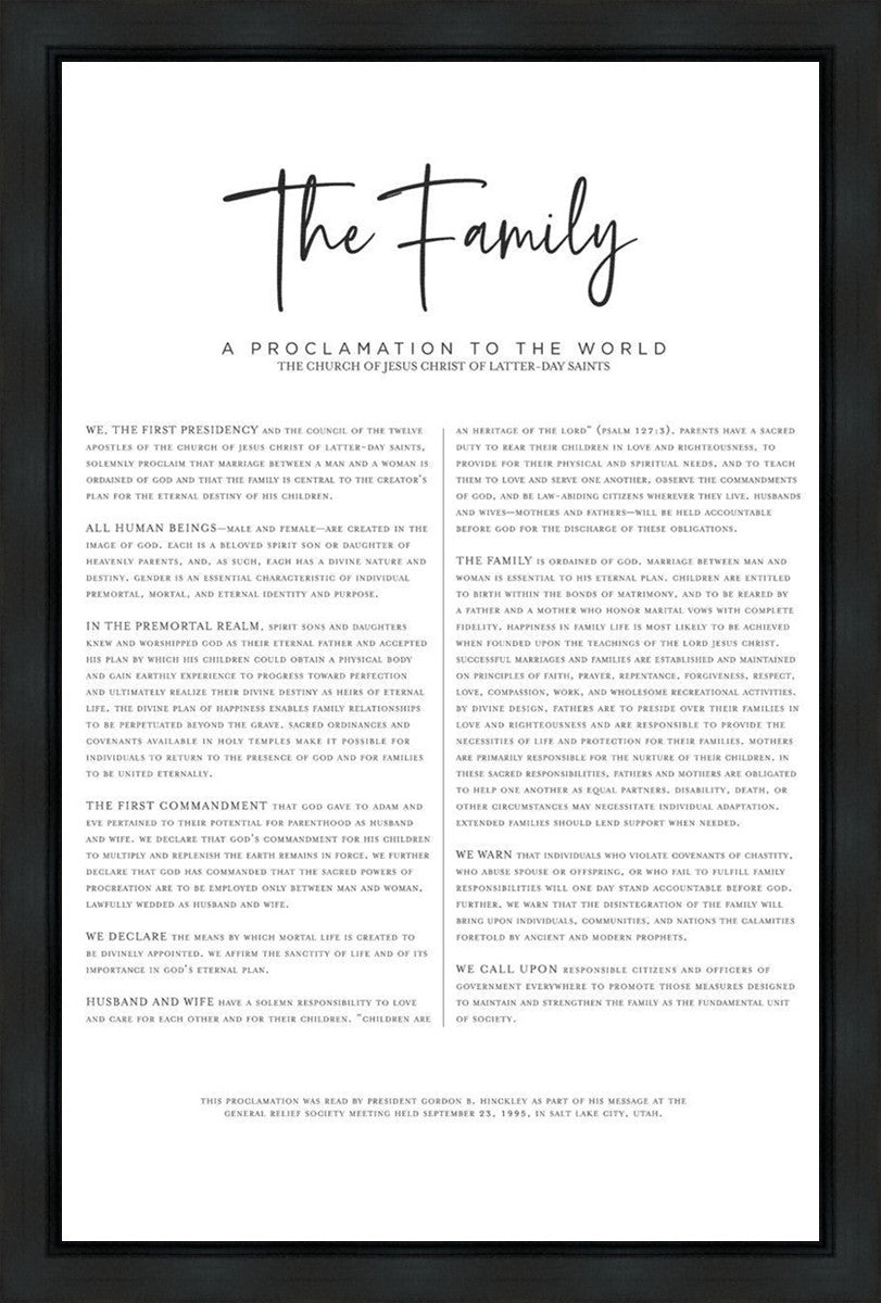 The Proclamation To The Family