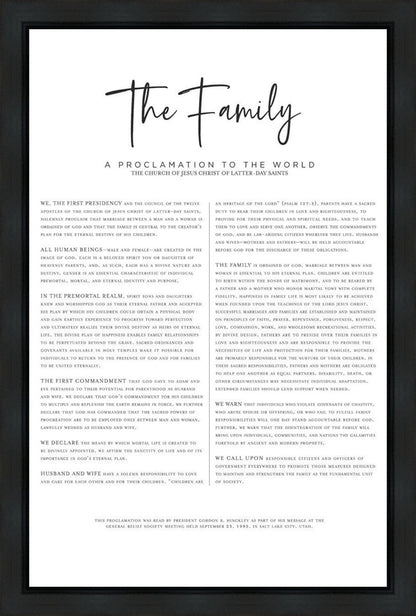 The Proclamation To The Family