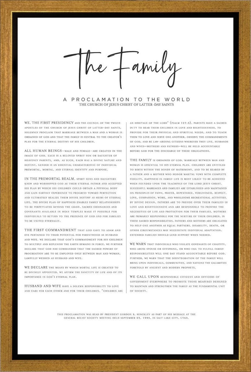 The Proclamation To The Family