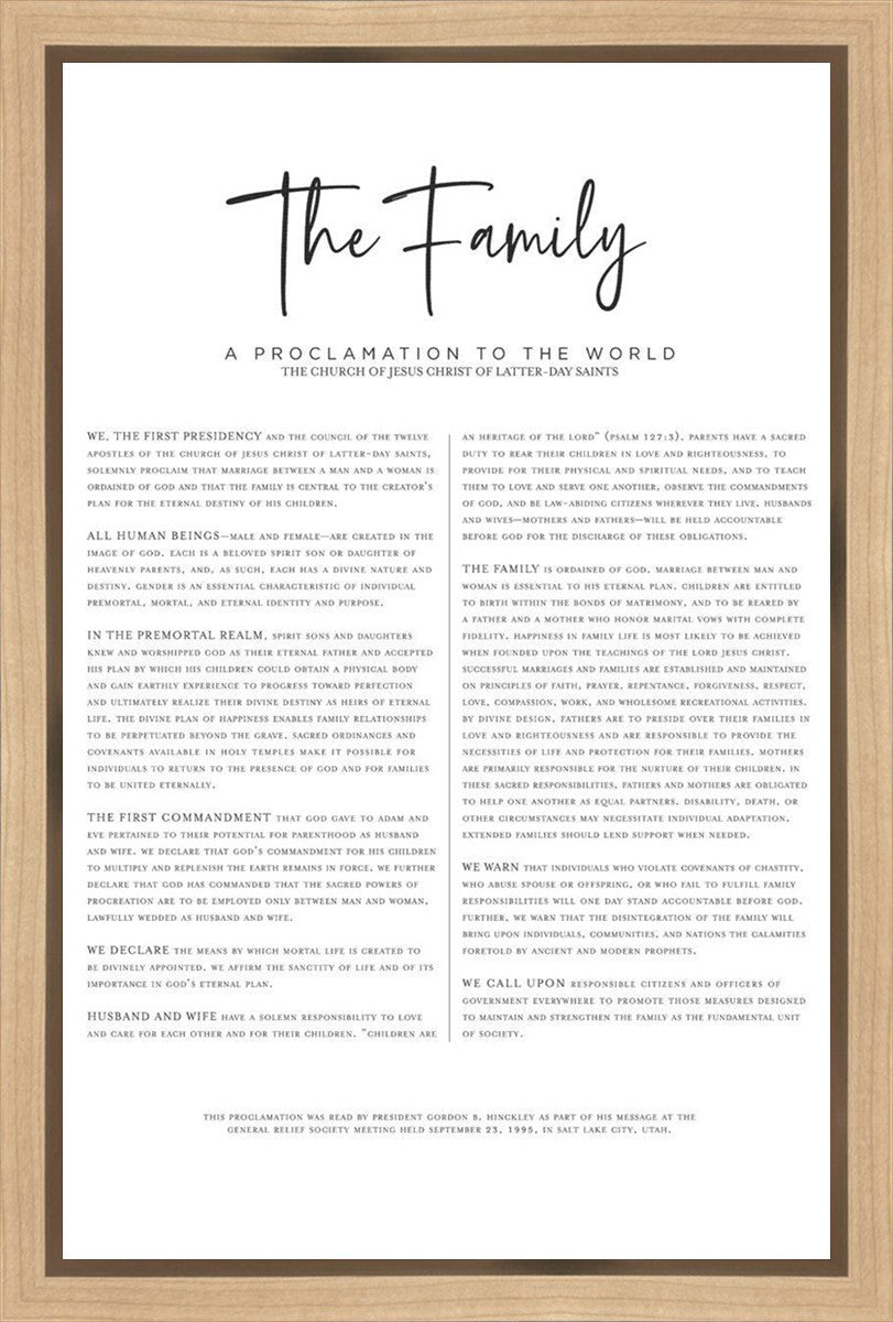 The Proclamation To The Family