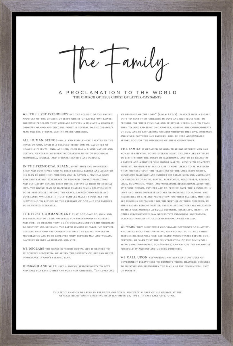 The Proclamation To The Family
