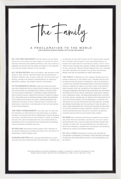 The Proclamation To The Family