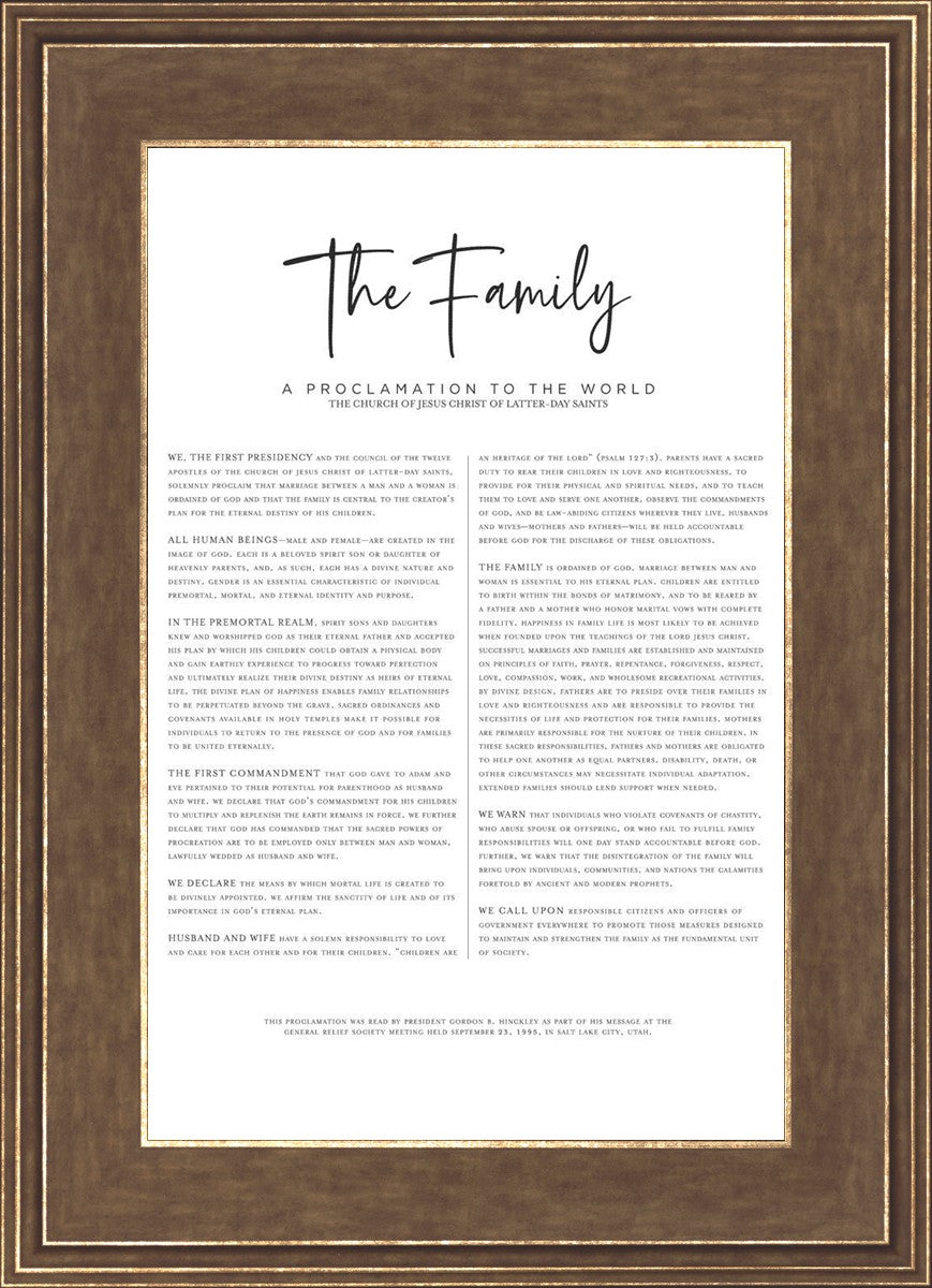 The Proclamation To The Family