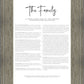 The Proclamation To The Family