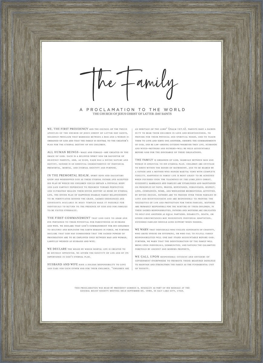 The Proclamation To The Family