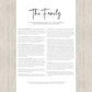The Proclamation To The Family