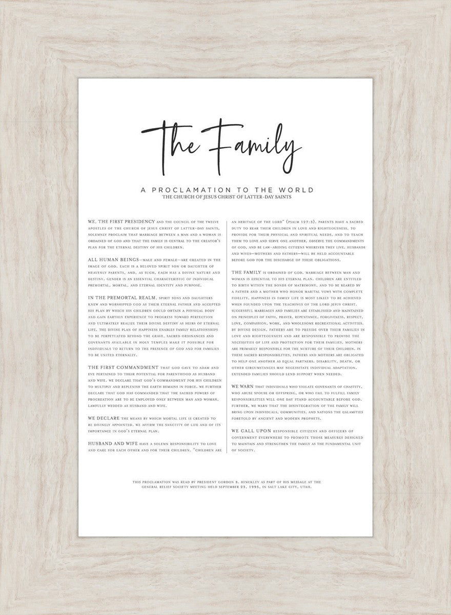 The Proclamation To The Family