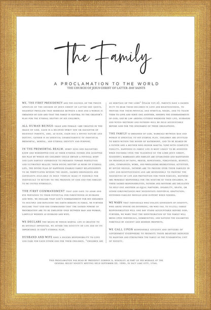 The Proclamation To The Family